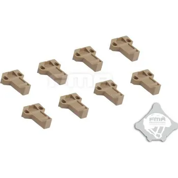 Zvětšená táhla sumek Pull Tab - písková DE, 8ks, FMA