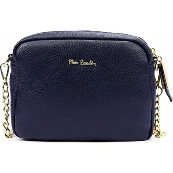 Kabelka Malá kožená tmavěmodrá crossbody kabelka Pierre Cardin no. 48