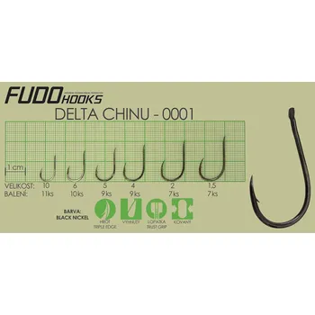 Rybářský háček Fudo Delta Chinu 1,5 (bal.7ks)