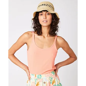 Tílko Rip Curl AMANTEA RIB TOP Coral velikost XS