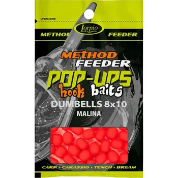 Boilies Lorpio - Hook Baits Pop Up Dumblles 8x10mm Malina 15g