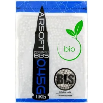Airsoftová kulička Airsoftové kuličky BLS Precision Grade BIO 0,45g, 2200bb, bílé