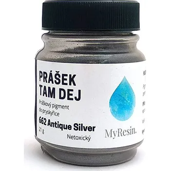 Barva na vlasy PERLESCENTNÍ PIGMENT MYRESIN - PRÁŠEK TAM DEJ - ANTIQUE SILVER 21 G