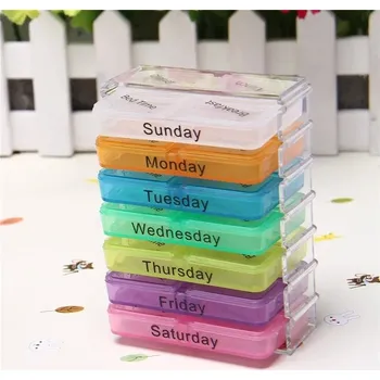 Dávkovač léků Týdenní organizér na vitamíny a léky - V8