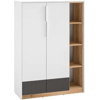 Komoda Komoda alpská bílá/dub castello TORINO 05