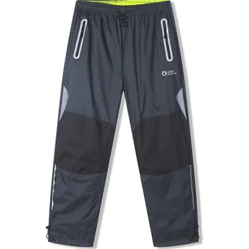 Chlapecké kalhoty Chlapecké šusťákové kalhoty - KUGO SK7752, tmavě šedá / černá kolena Barva: Šedá, Velikost: 158