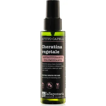 Vlasová regenerace Rostlinný keratin na vlasy - aktivní restrukturalizační a objemový sprej,100 ml