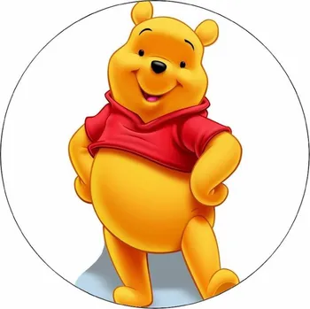 Jedlá dekorace na dort Jedlý papír Medvídek Pú 19,5 cm