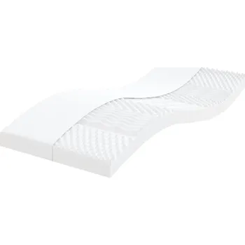 Matrace vidaXL Pěnová matrace bílá 90 x 200 cm 7 zón tvrdost 20 ILD