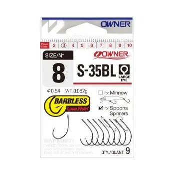 Rybářský háček Háček OWNER S-35BL Vel. 10 - bal.10ks.