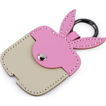 Přívěsek na batoh / klíče kapsička, barva 3 růžová králík