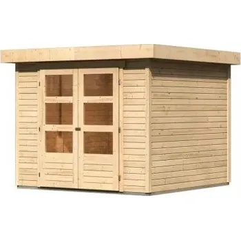 Zahradní stavba LANIT PLAST Dřevěný domek KARIBU ASKOLA 3,5 (77715) natur LG3183