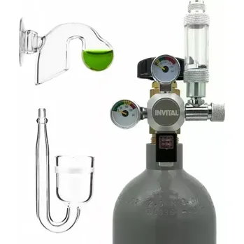 Akvaristika CO2 set Standard s nočním vypínáním s 5l lahví s příslušenstvím