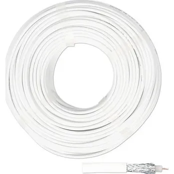 elektrický kabel Koaxiální kabel SD 90 1x1,0mm² bílý 50m