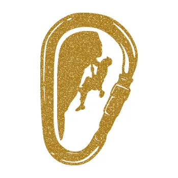 Samolepící dekorace Horolezec 005 levá karabina (92 - Ultra Metalic zlatá) SAMOLEPKA NA AUTO, NÁLEPKA, FÓLIE, POLEP, TUNING, VLASTNÍ TEXT, TISK, AUTOSAMOLEPKY.cz, POLEPY, OBRÁZEK, LOGO, 3D STICKERS