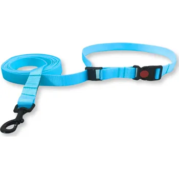 Vodítko pro psa Posuvné nastavitelné vodítko PafDog® - zapínání s pojistkou, 5 délek, světle tyrkysové DÉLKA VODÍTKA: 2 metry