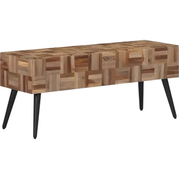 Zahradní lavice vidaXL Lavice 110 x 35 x 45 cm masivní recyklovaný teak
