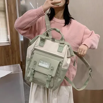 Městský batoh YI NING Dámský přenosný batoh 8898 Barvy: Světla zelená