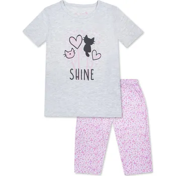 Chlapecké pyžamo Dívčí pyžamo - Wolf S2462, světle šedý melír Barva: Šedá, Velikost: 164