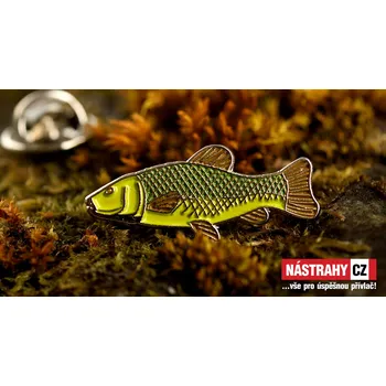 Kovové smaltované rybářské odznaky - Lín (25mm)