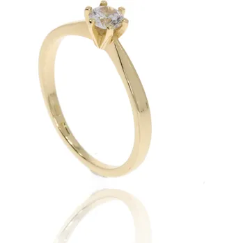 Prsten Zlatnictví Helios Zlatý zásnubní prsten se zirkonem B45805 Velikost: 57, Váha: 1,55g