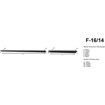 Lišta karosérie Boční lišty na dveře Honda Civic 4dv Sedan 2005-2011 F16/14 | Rider