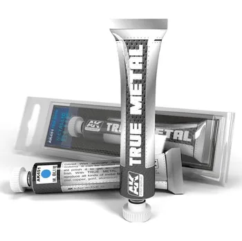 Modelářská barva AK Interactive AK AK451 TRUE METAL METALIC BLUE (20g)