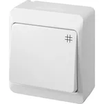 Famatel 5338-02 GALATEA IP44 Přepínač křížový č.7 (bílá)