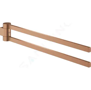 Držák na ručník Grohe Selection Dvojitý držák na ručníky, otočný, kartáčovaný Warm Sunset, 41063DL0