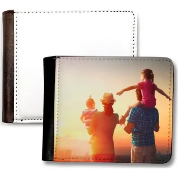 Peněženka Luxusní pánská peněženka s kapsou pro kartu - hnědá - sublimace termotransfer