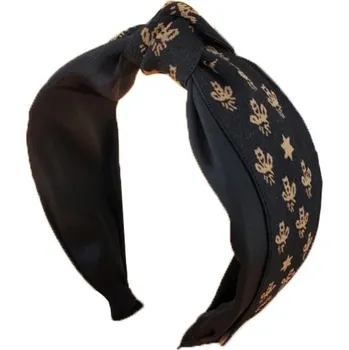 Čelenka Flamenco Mystique Čelenka do vlasů Turban, černá, skvělý doplněk