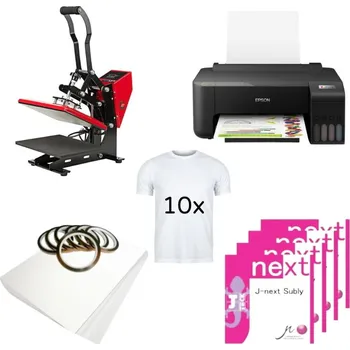 Tiskárna Sublimační sada na potisk textilu Epson EcoTank L1250 + termolis PRIME AP1723 + 10 triček sublimace termotransfer