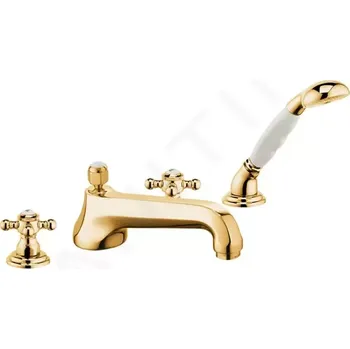 Vodovodní baterie Kludi Adlon Vanová baterie 4-otvorová, zlatá, 515254520