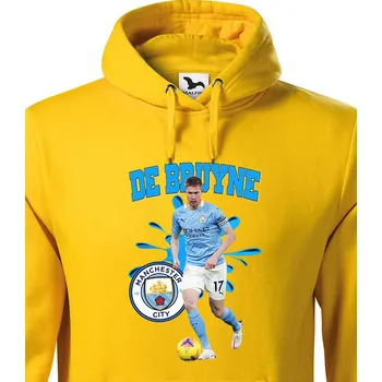 Pánská mikina Pánská mikina Kevin De Bruyne, Barva Žlutá, Velikost S, Canvas Pánská mikina Bezvatriko.cz 2040