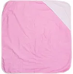 Kojenecká osuška s kapucí - růžová/bílá sublimace termotransfer
