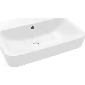 Villeroy & Boch O.novo Umyvadlo na desku, 60x46 cm, s přepadem, bez otvoru pro baterii, AntiBac, CeramicPlus, alpská bílá, 4A416JT2
