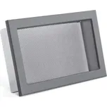 Karl - ventilační mřížka STYLE se síťkou, černá 450x240 mm