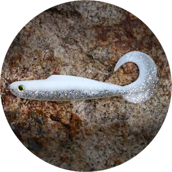 Umělá nástraha RedBass Gumová Nástraha Twister Kixter White G - XX 155 mm