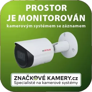 CP-PR-165 Samolepka "Prostor monitorován" (Samolepka "Prostor monitorován")