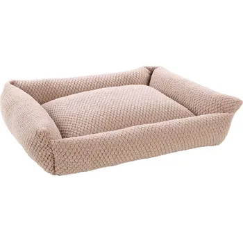 Pelíšek pro psa Pelech FLAMINGO Jacquard obdélníkový béžový 80x67x22cm