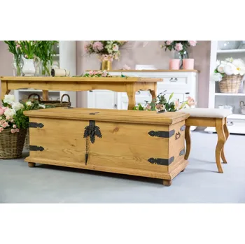 Jídelní stůl ARTEN (NANO Systems s.r.o.) Rustikální truhla POPRAD COS05 (světlý/tmavý vosk)