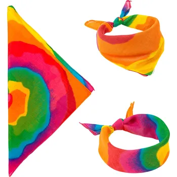 Karnevalový doplněk Duhový šátek Hippies