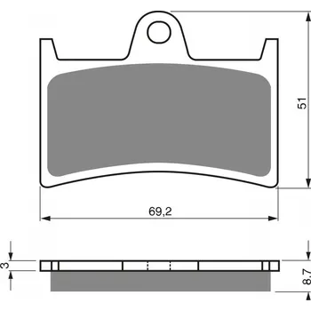 Auto-moto Brzdové destičky GOLDFREN 070 S33 STREET FRONT
