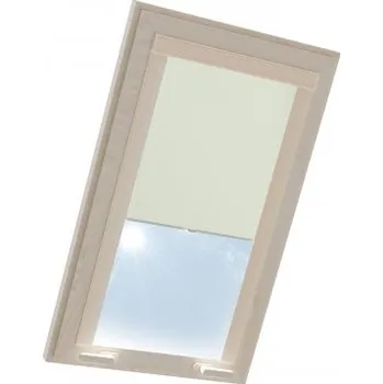 Roleta Roleta termoizolační na střešní okno VELUX v hliníkové kazetě Krémová