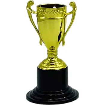Sportovní pohár Ekonom NJE0053A Výška poháru: 10 cm, Průměr kalichu: 3 cm, Barva: Zlatá