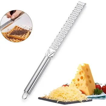 Struhadlo Nerezové struhadlo s protiskluzovou rukojetí | Struhadlo na sýr - Nerezová ocel