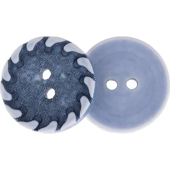 Knoflík Bellatex Knoflík sada 3 ks prům. 23 mm modrá, bílá