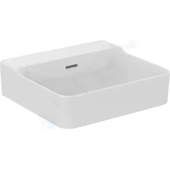 Umyvadlo Ideal Standard Conca Ceram Umyvadlo na desku 50x45 cm, s přepadem, bez otvoru pro baterii, bílá, T381401