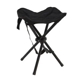 kempingová židle Redcliffs Skládací stolička 40 cm černá