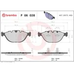 Sada brzdových destiček, kotoučová brzda BREMBO P 06 028
